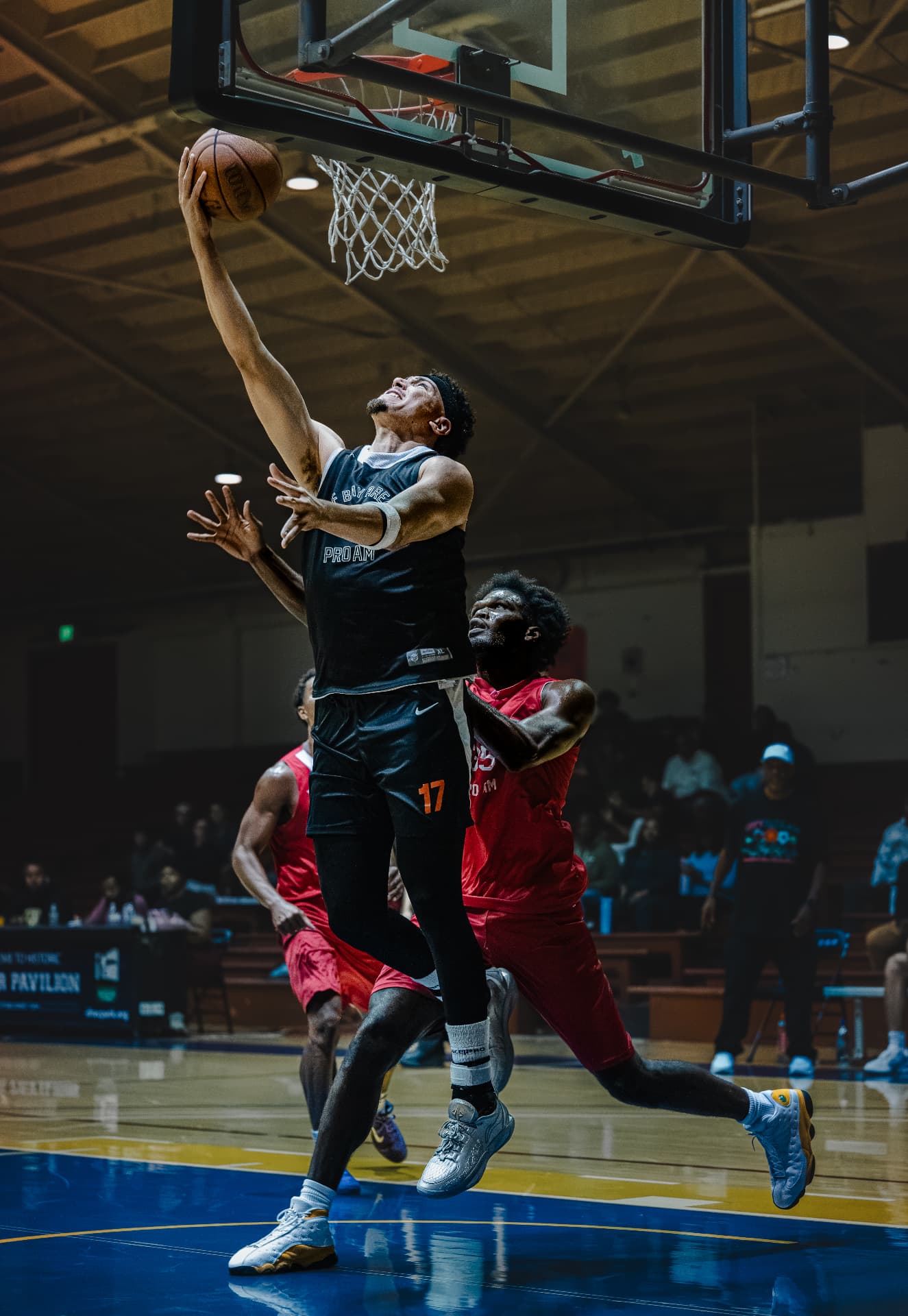 Reverse finish at the rim through contact